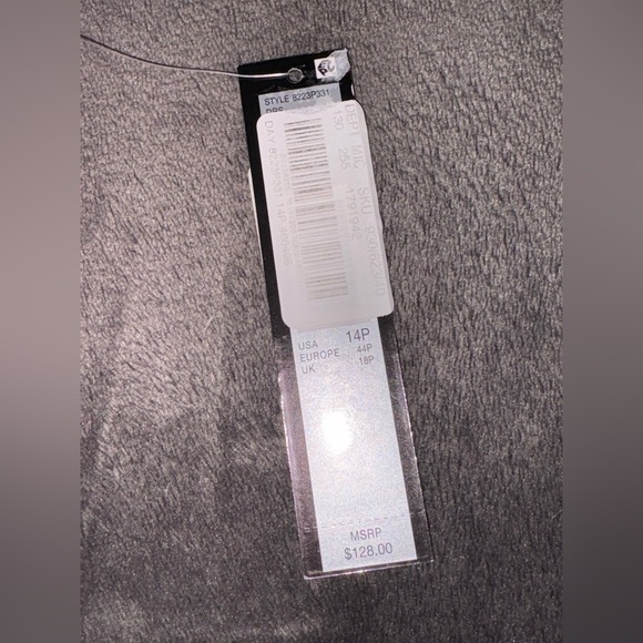 Tahari ASL NWT Nordstrom Size 14P Pink Blue & Orange Spring Office Midi Dress - Picture 6 of 10